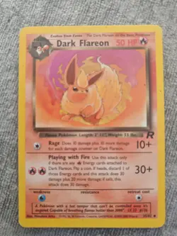 Pokemon TCG Dark Flareon Card 35/82 Team Rocket WOTC Vintage Uncommon LP - Image 1