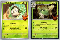 Sinistcha/Poltchageist Trick or Trade - Twilight Masquerade Cosmos Pokemon Card - Image 1