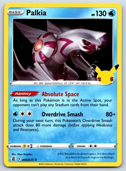 Palkia - Holo Rare - Celebrations 25th Anniversary Pokemon Card NM - Image 1