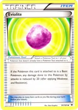 Eviolite - 91/101 - Uncommon LP, English Pokemon Noble Victories - Image 1