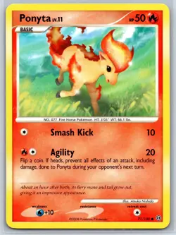 Ponyta - Stormfront 71/100 Diamond Pearl Pokemon 151 Card NM - Image 1