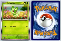 Sprigatito (Holo) Paldea Evolved 013/193 Pokemon Card NM - Image 3