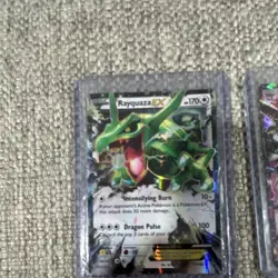 Pokemon TCG XY Holo Card Lot Rayquaza EX Pikachu 3 Cards English - Image 2