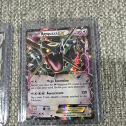 Pokemon TCG XY Holo Card Lot Rayquaza EX Pikachu 3 Cards English - Image 3