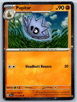 Pupitar - Cosmos Holo - Paldea Evolved Triple Whammy Tin Promo Pokemon Card - Image 1