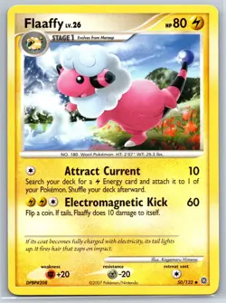 Flaaffy - DP Secret Wonders 50/132 Kagemaru Himeno Pokemon Card NM - Image 1