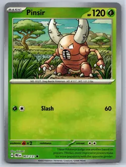 Pinsir - Pokeball Reverse Holo - Prismatic Evolutions Pokemon 151 Card NM - Image 1