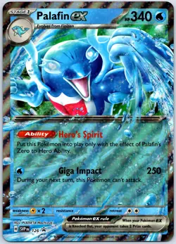 Palafin ex - JUMBO - Black Star Promo SVP 126 Scarlet Violet Pokemon TCG Card - Image 1