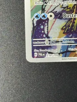 Pokemon TCG Baxcalibur Card 210/193 IR Sv02: Paldea Evolved 2023 - Image 4