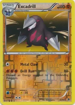 Excadrill - 56/98 - Holo Rare - Reverse Holo HP, English Pokemon Emerging Powers - Image 1