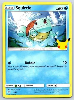 Squirtle McDonald's Collection 2021 17/25 Pokemon Card NM - Image 1