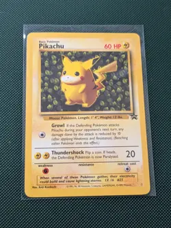 Pikachu Black Star Promo No# 1 WOTC Ivy Pokemon Card NM/LP - Image 1