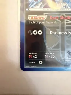 2013 Umbreon 64/116 Team Plasma Pokemon Card Non-Holo (Lightly Played) - Image 3