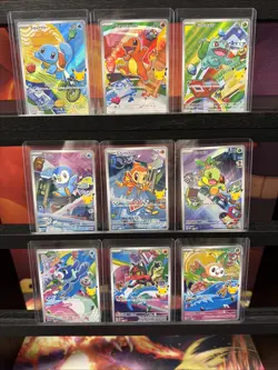 Pokemon 2026 First Partner Illustration Collection Series 1 Promo Set (9 Cards) - Image 1