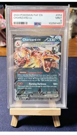 Pokemon TCG Charizard EX Obsidian Flames Holo Ultra Rare Card 054/091 PSA 9 MT - Image 1