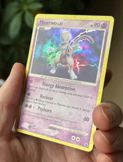 MEWTWO 9/100 Majestic Dawn HOLO SWIRL + BLEED rare Pokemon TCG card NM - Image 4