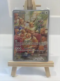 Pokemon Eevee TCG Scarlet & Violet Twilight Masquerade Illustration Card 188/167 - Image 1