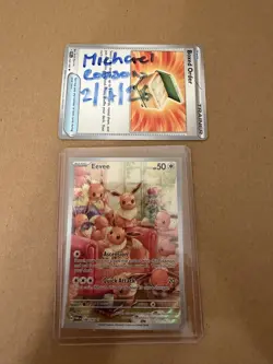 Pokemon Eevee TCG Scarlet & Violet Twilight Masquerade Illustration Card 188/167 - Image 3