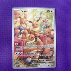 Pokemon Eevee TCG Scarlet & Violet Twilight Masquerade Illustration Card 188/167 - Image 1