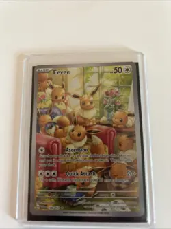 Pokemon Eevee TCG Scarlet & Violet Twilight Masquerade Illustration Card 188/167 - Image 1