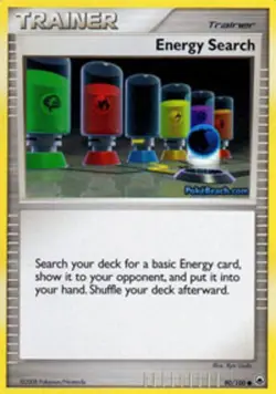 Energy Search - 90/100 - Common PL/MP, English Pokemon Majestic Dawn - Image 1