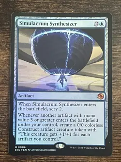 Simulacrum Synthesizer FOIL Outlaws of Thunder Junction: The Big Score EN M 0006 - Image 1