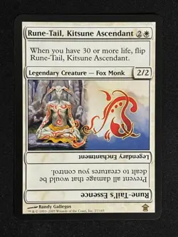 1x MTG Rune-Tail, Kitsune Ascendant - Saviors of Kamigawa (SOK) #27 - Magic - Image 5