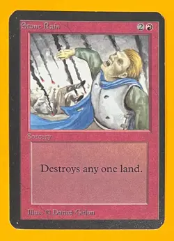 MTG STONE RAIN Alpha (OldManMTG 013-041) - Image 1