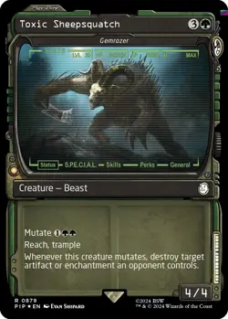 Toxic Sheepsquatch - Gemrazer (Showcase) (Surge Foil) [PIP - 879] - NM TCG MTG - Image 1
