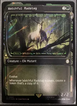 Watchful Radstag Showcase Surge FOIL MTG UB: Fallout NM/M *ON HAND* 0863 - Image 1