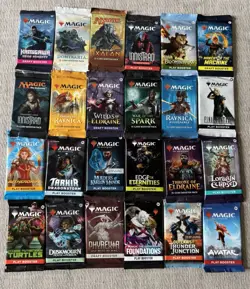 Magic: The Gathering Sealed Booster Pack Lot 24 Packs Various Sets. Chaos Draft - Image 1