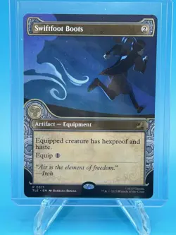 MTG Avatar Eternal Legal Swiftfoot Boots TLA 0317 Showcase Promo - MINT - Image 1