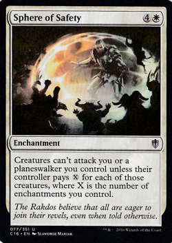 1 x Sphere of Safety - Commander 2016 - MP - MTG - Image 1