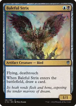 MTG Baleful Strix [C16 - 181] LP 1-2 - Image 1