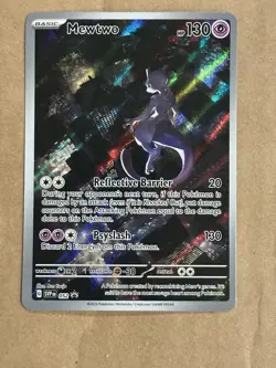 MEWTWO SVP 052 Scarlet Violet 151 Promo Illustration Rare Pokemon Card - Image 1