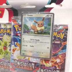 Pokemon TCG Obsidian Flames Booster 3 Pack Blister Triple Eevee New Sealed - Image 3