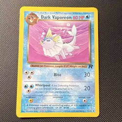 Pokemon Dark Vaporeon Team Rocket Uncommon Regular 45/82 English - Image 1