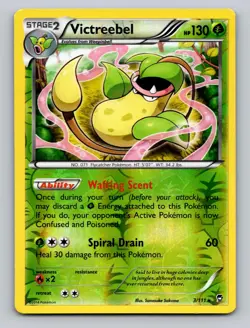 Victreebel 3/111 Holo Rare Furious Fists Pokemon Reverse Holo LP - Image 1