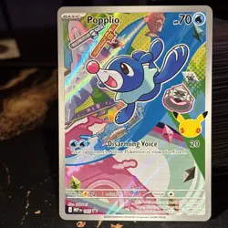 Popplio 045 ME: Mega Evolution Promo Holo 70 HP Disarming Voice Pokemon TCG - Image 1