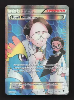 Fossil Researcher 110/111 Ultra Rare Furious Fists Pokemon Lightly Played - Image 1
