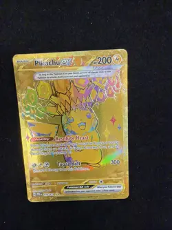 Pikachu ex 179/131 - Gold Hyper Rare - Pokemon TCG: Prismatic Evolutions - NM - Image 1