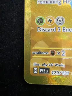 Pikachu ex 179/131 - Gold Hyper Rare - Pokemon TCG: Prismatic Evolutions - NM - Image 2
