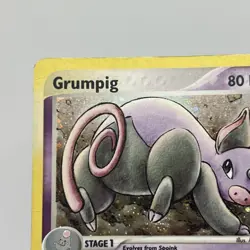Pokemon TCG Grumpig EX Dragon holo rare 6/97 2003 MP - Image 2