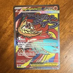 Nintendo Mega Hawlucha EX Secret Rare Holo Full Art Pokemon TCG ASC 268/217 EN - Image 1