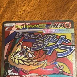 Nintendo Mega Hawlucha EX Secret Rare Holo Full Art Pokemon TCG ASC 268/217 EN - Image 5