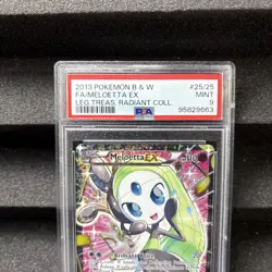 Meloetta EX RC25/RC25 Legendary Treasures Radiant Collection Holo Pokemon PSA 9 - Image 2