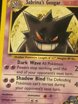 Sabrina's Gengar Rare Vintage NM/LP Pokemon Gym Challenge - 29/132 - Image 1