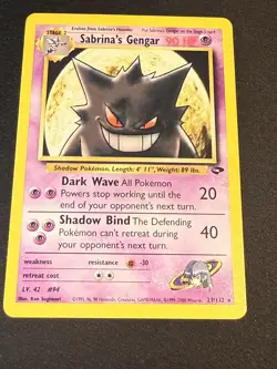 Sabrina's Gengar Rare Vintage NM/LP Pokemon Gym Challenge - 29/132 - Image 2