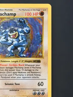 *Shadowless* Vintage Machamp 8/102 - Pokemon Base Set - 1st Edition Holo Rare - Image 2