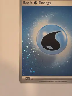 3x Swirls - Pokemon Basic Water Energy Cosmos Holo MEE 003 Prize Play Pack 8 - Image 2